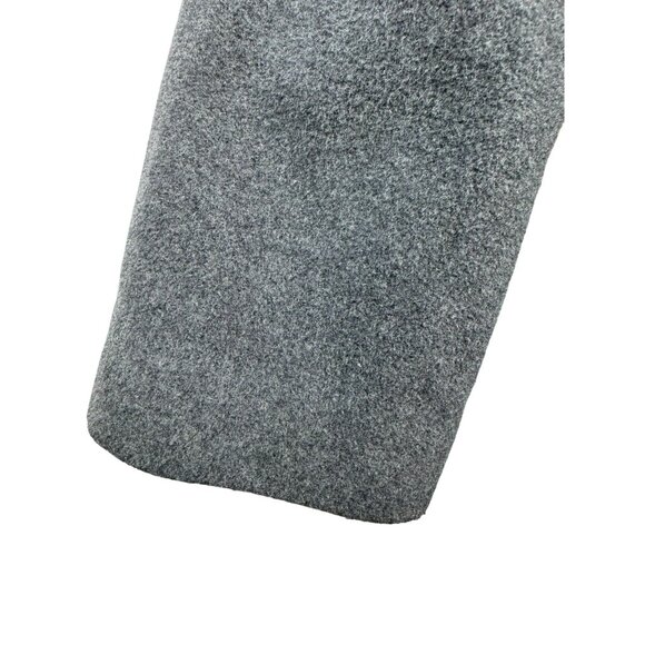 Lands End Womens Wool Blend Coat 14P Gray Long Sleeve Button-Up Outerwear - Picture 9 of 13